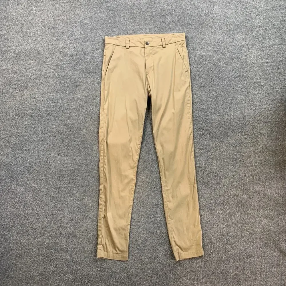 Lululemon Pants Mens 30 Scone Commission Classic Swift Cotton Nylon Stretch Golf